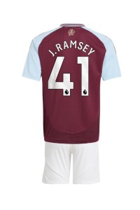 Fotbalové Dres Aston Villa Jacob Ramsey #41 Dětské Domácí Oblečení 2024-25 Krátký Rukáv (+ trenýrky)